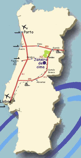 Janeiro de Cima - Mapa
